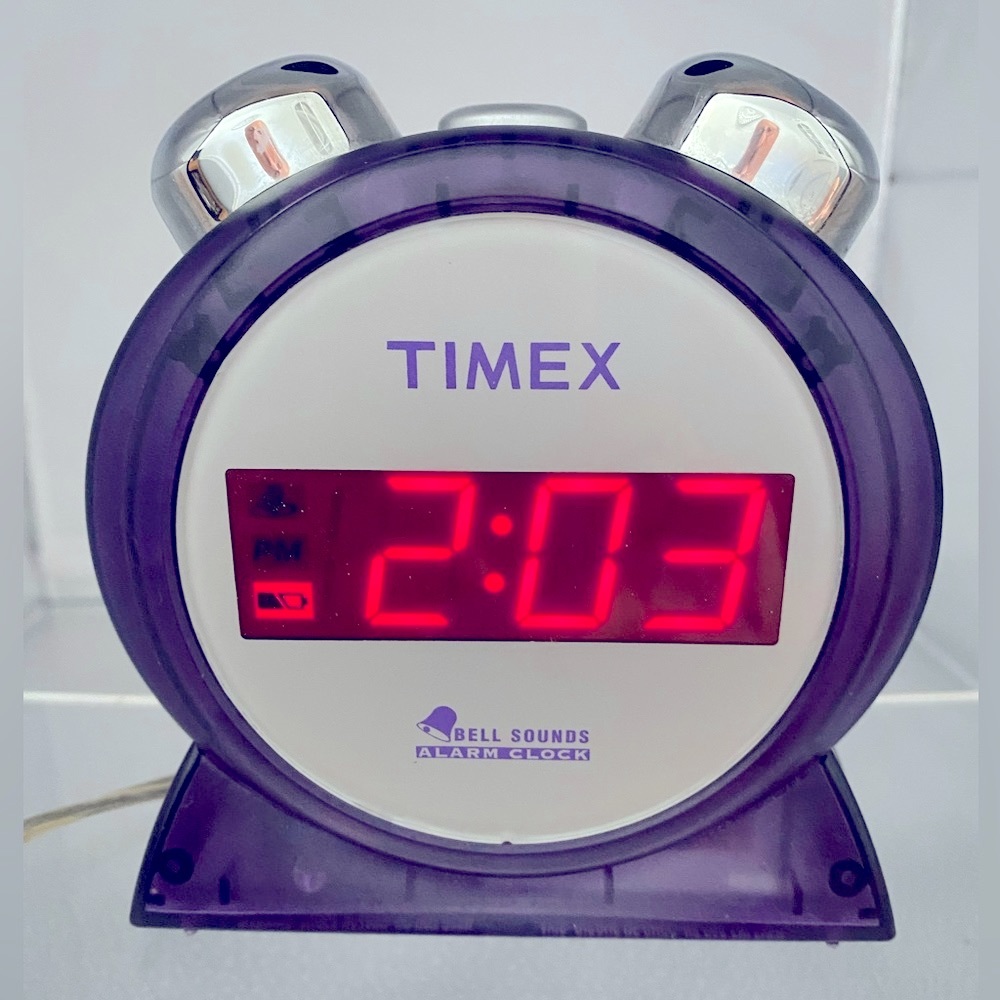 Vintage “Timex” Alarm Clock - T127P Purple